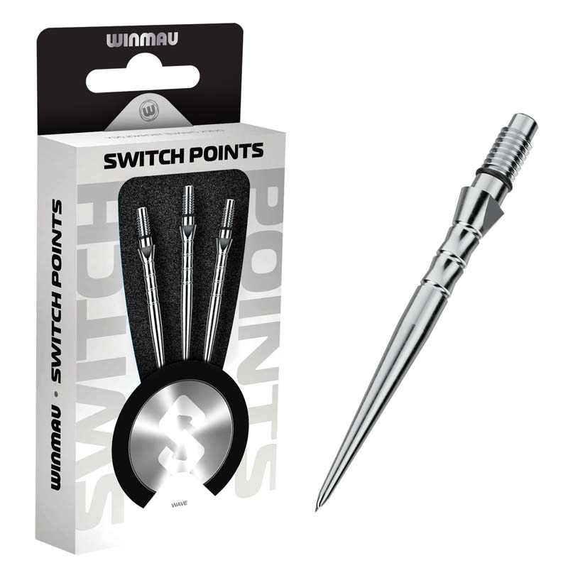 Winmau Switch Point Wave Silver 26mm - 3