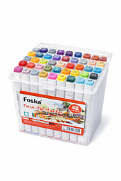 Foska Twin Tip Markers 48 färger