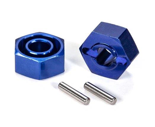 Traxxas Hjulnav Aluminium Blå 12mm (2)
