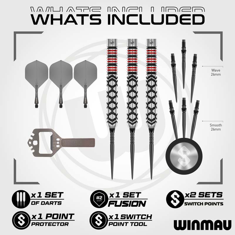 Winmau Fornax Switch Points Parallel 90% 22g - 2