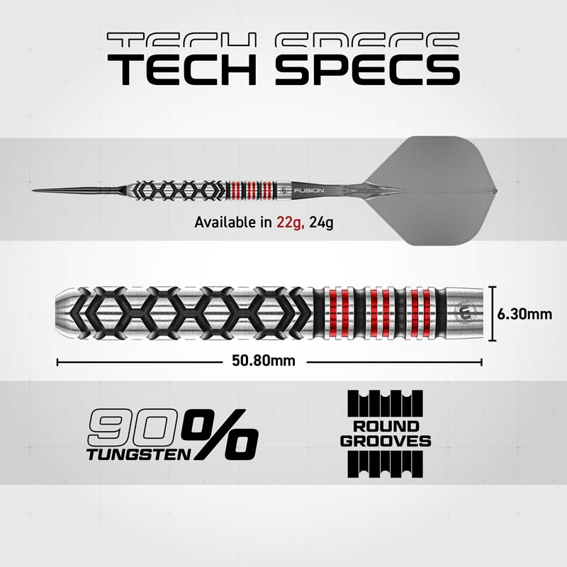 Winmau Fornax Switch Points Parallel 90% 22g - 11