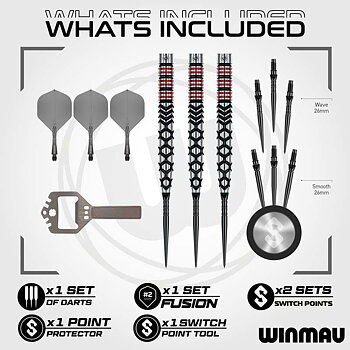 Winmau Fornax Switch Points Tapered 90% 23g