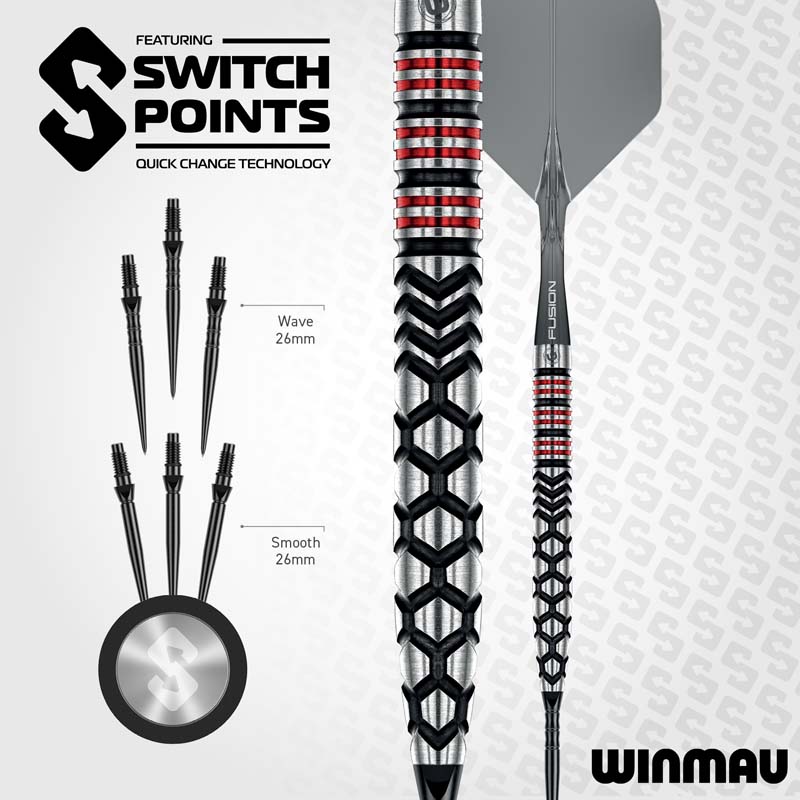 Winmau Fornax Switch Points Tapered 90% 23g - 8