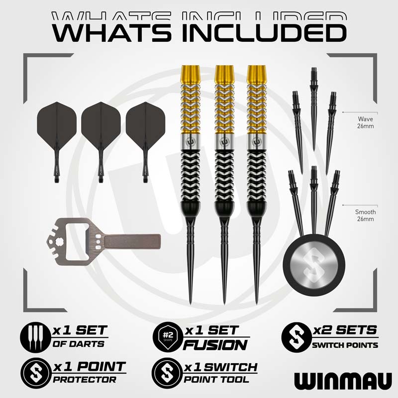 Winmau Exion Switch Points Parallel 90% 22g - 2
