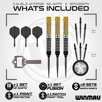 Winmau Exion Switch Points Parallel 90% 24g