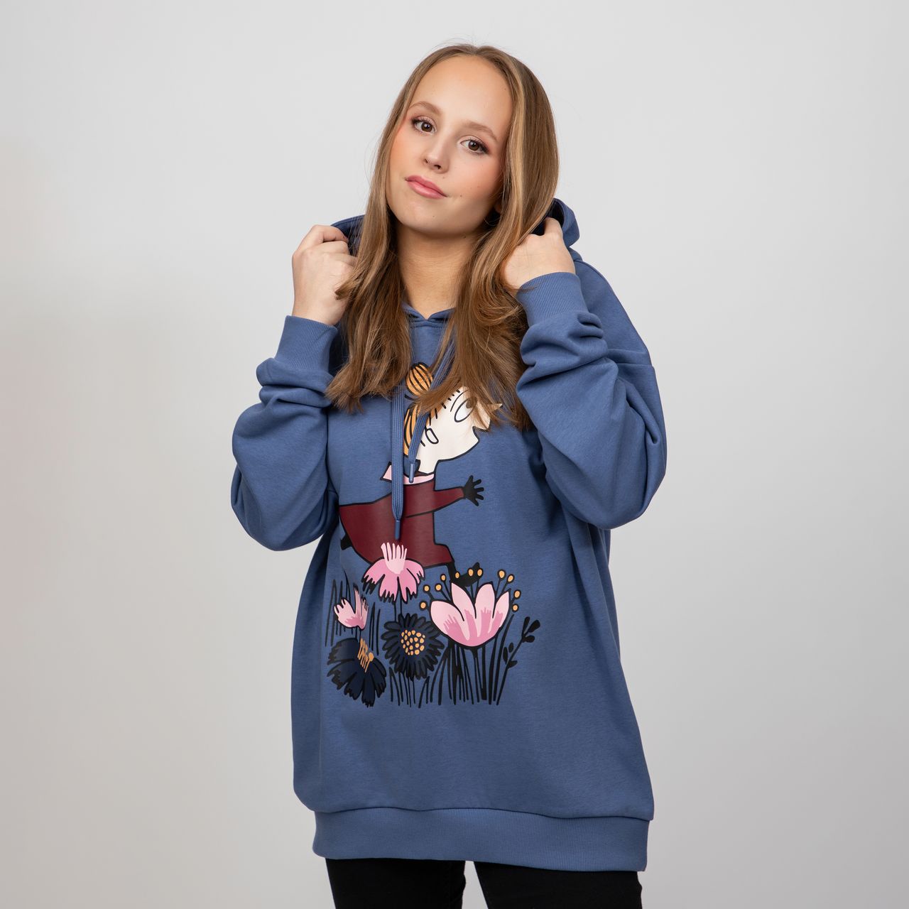 Moomin Women's Hoodie - Little My Blue - 3