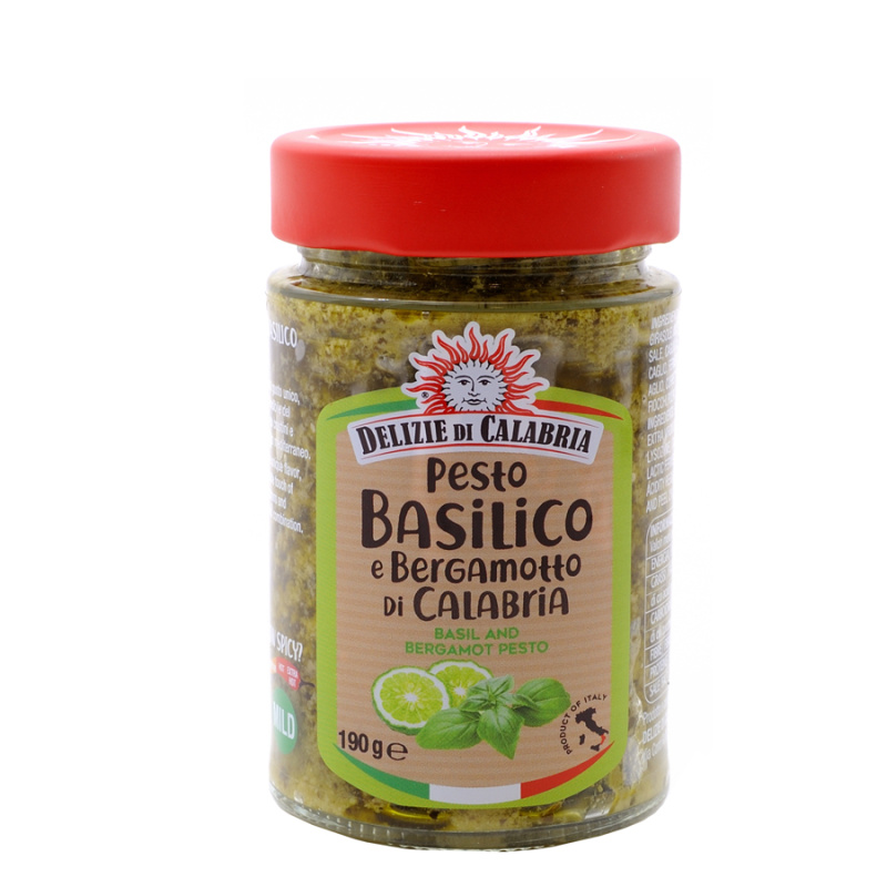 Delizie di Calabria, Pesto med basilika & bergamott- 190g
