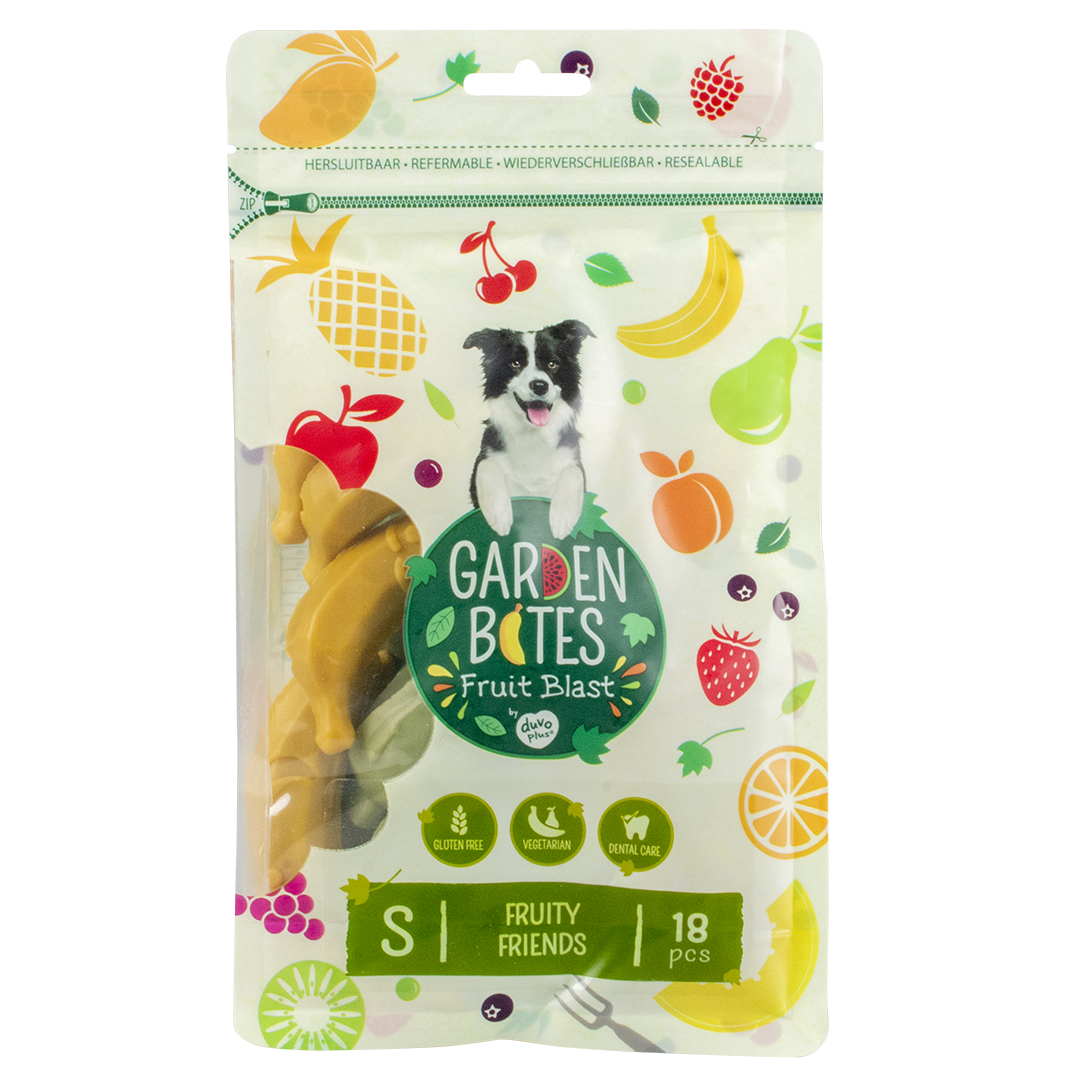 Garden Bites Fruity Friends Veganskt Dentaltugg - S - 3