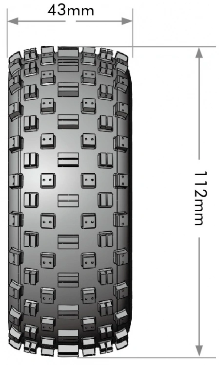 Louise LT3229SB Tires & Wheels SC-ROCK (Removable Hex 4pcs) Soft (2) - 4