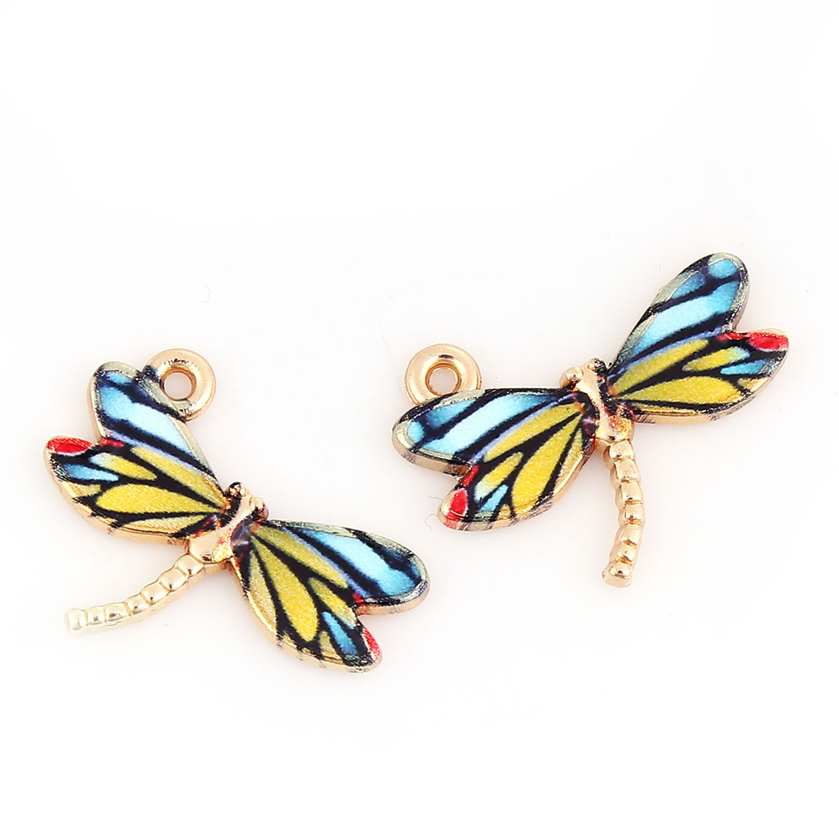 Charm enameld  dragonfly  mix 