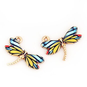 Charm enameld  dragonfly  mix 