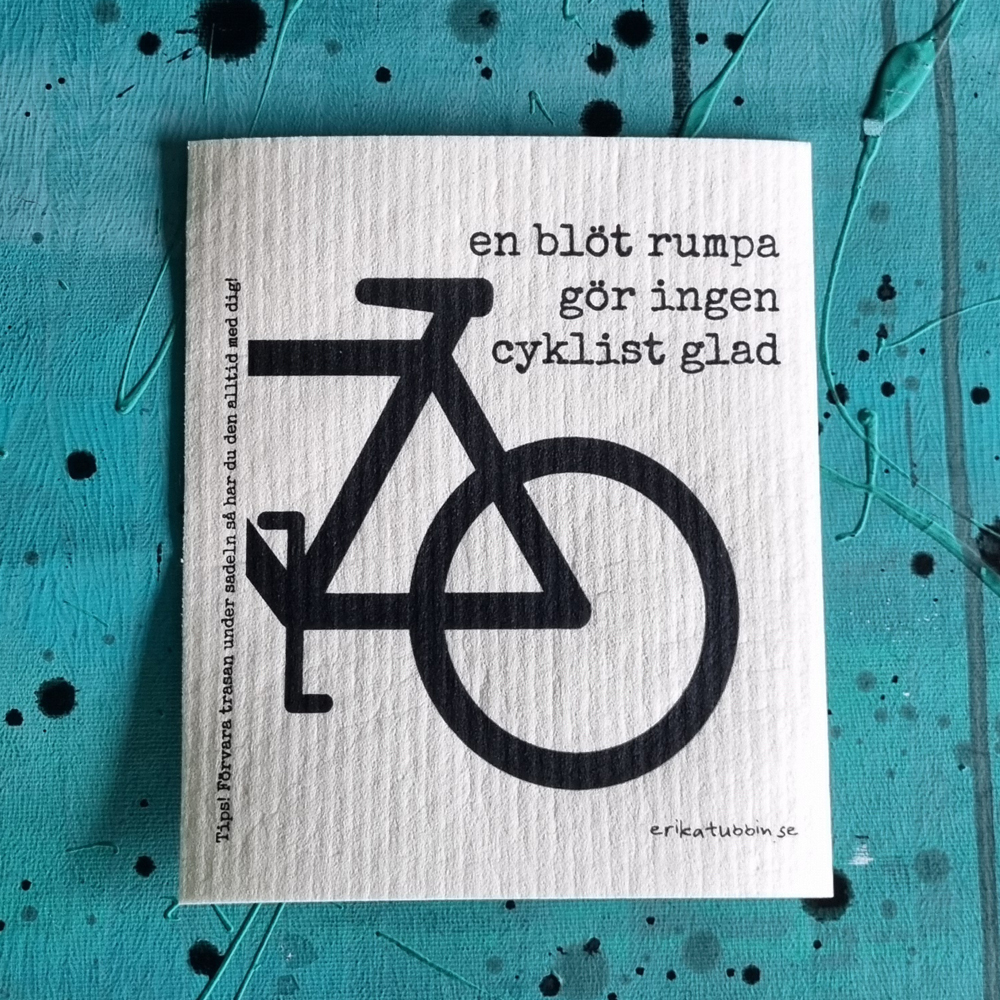 gåvoset 2 trasor: CYKEL + enfärgad svart  - 5