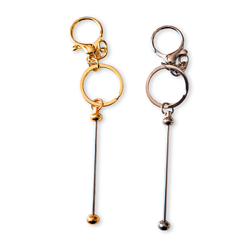 Pärlnyckelringar - Stångnyckelring Guld eller Silver