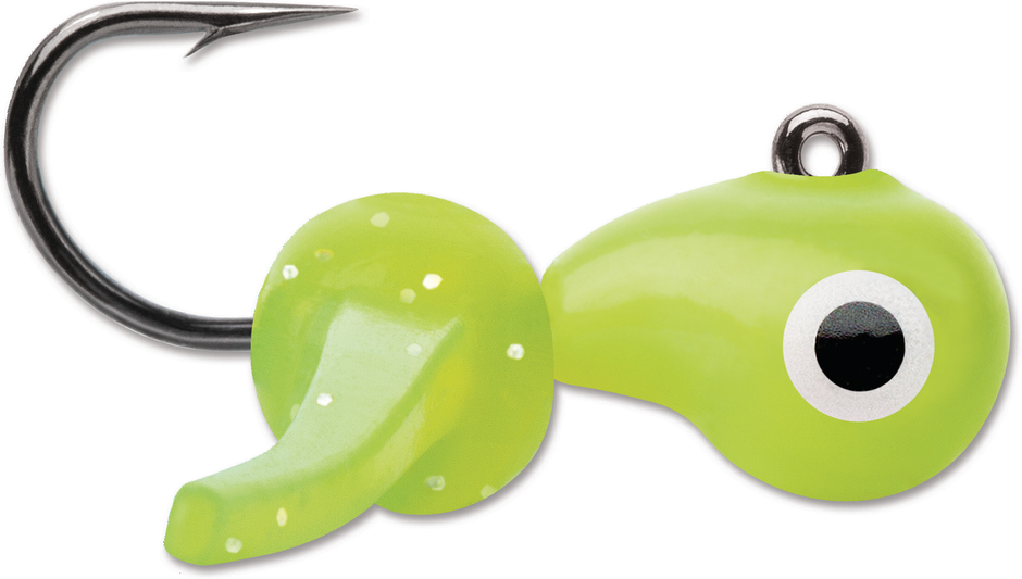 Mormyska with wacky rigged jig perfect for jigging for rainbow trout and perch