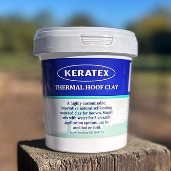 Keratex termiskt hovlerapulver kit 400 g, självuppvärmande hovlera för varm eller kall hovvård