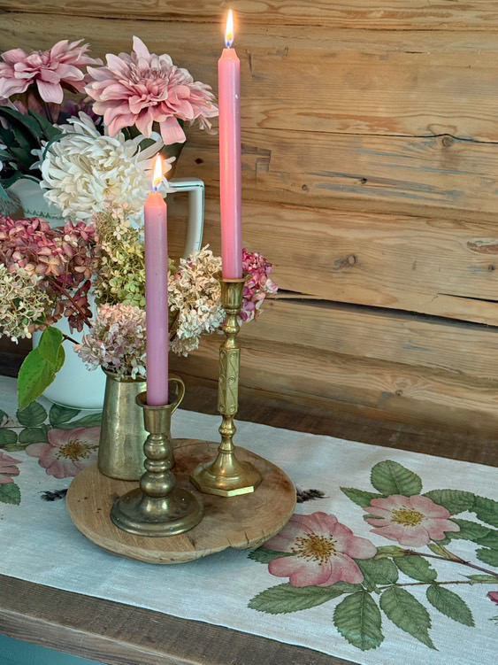 "SET" CUSHION & RUNNER WILD ROSE - 8