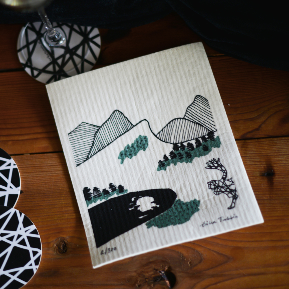 ART cloth MOUNTAINS with passepartout - LIMITED EDITION - 4