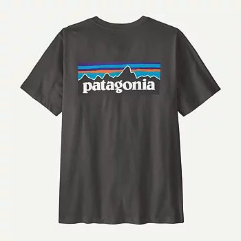 Patagonia t-shirt P-6 logo ink black