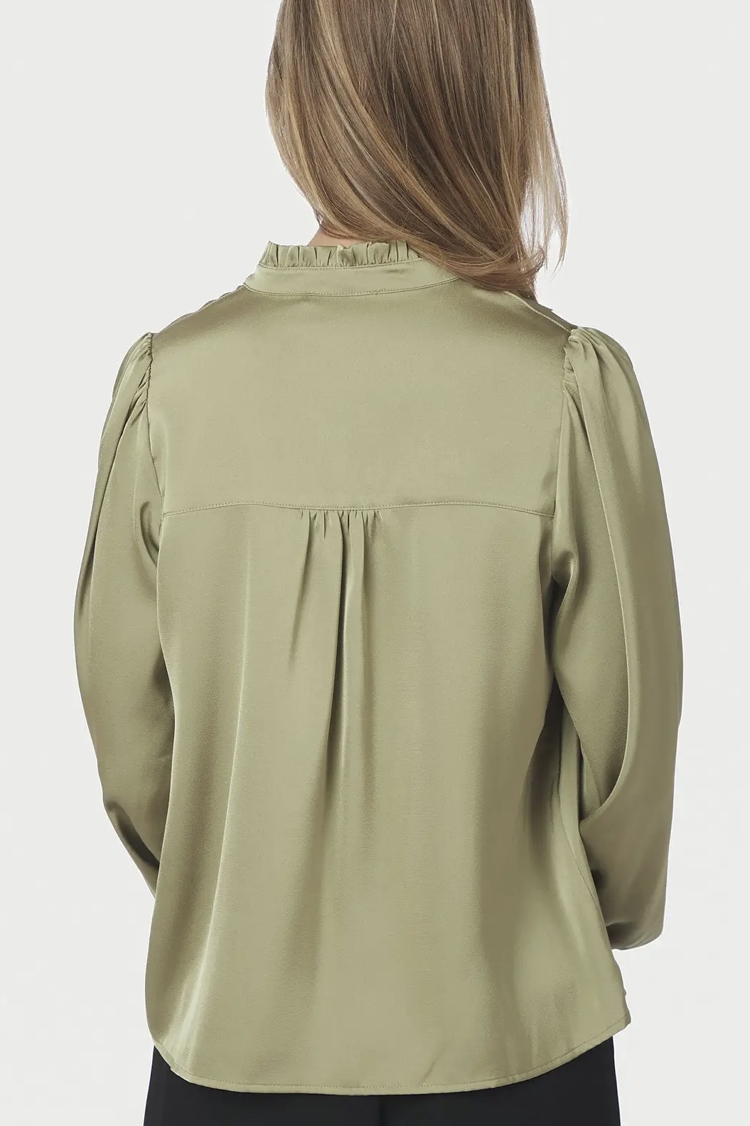 Neo Noir  - Zamola Blouse Dusty Army - 3