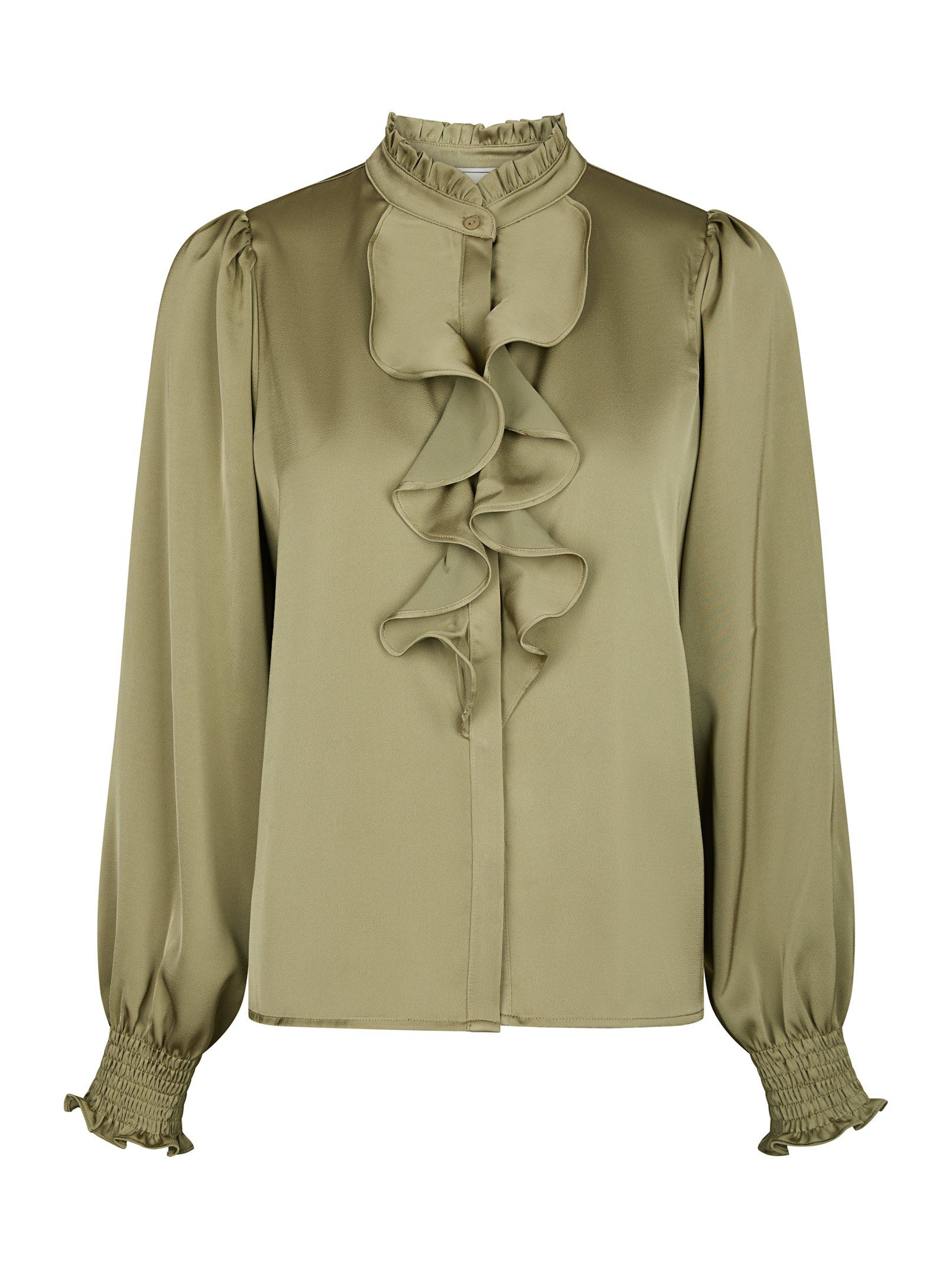 Neo Noir  - Zamola Blouse Dusty Army - 5