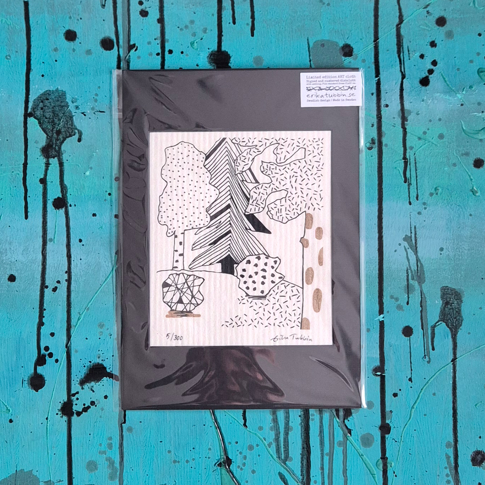 ART cloth FOREST med passepartout - LIMITED EDITION - konstdisktrasa, numrerad och signerad - 6