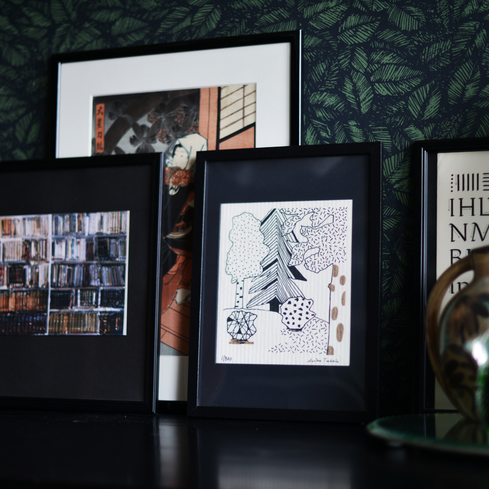 ART cloth FOREST med passepartout - LIMITED EDITION - konstdisktrasa, numrerad och signerad - 5