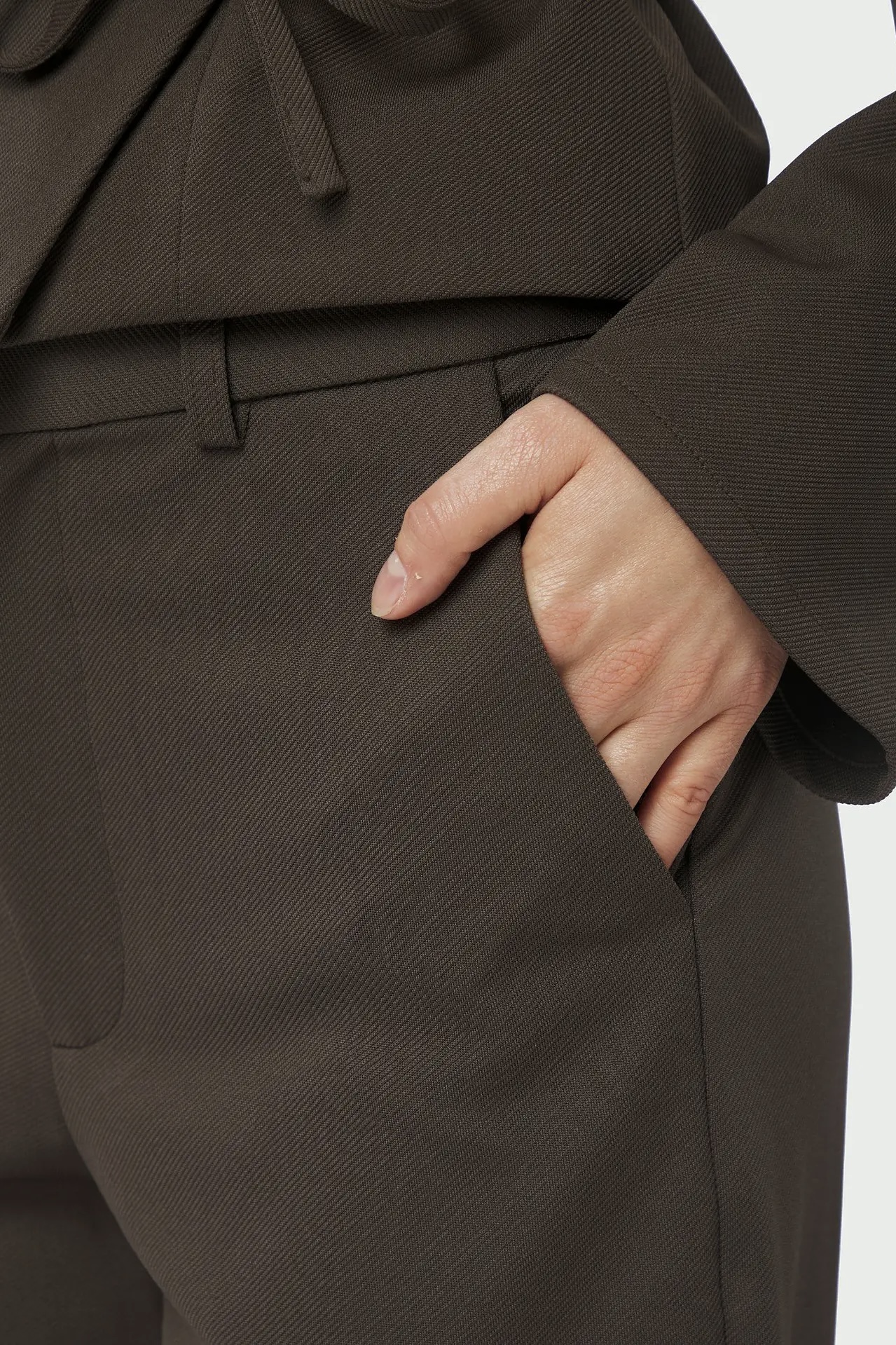 Neo Noir  - Nathalie Pants Dark Brown - 4