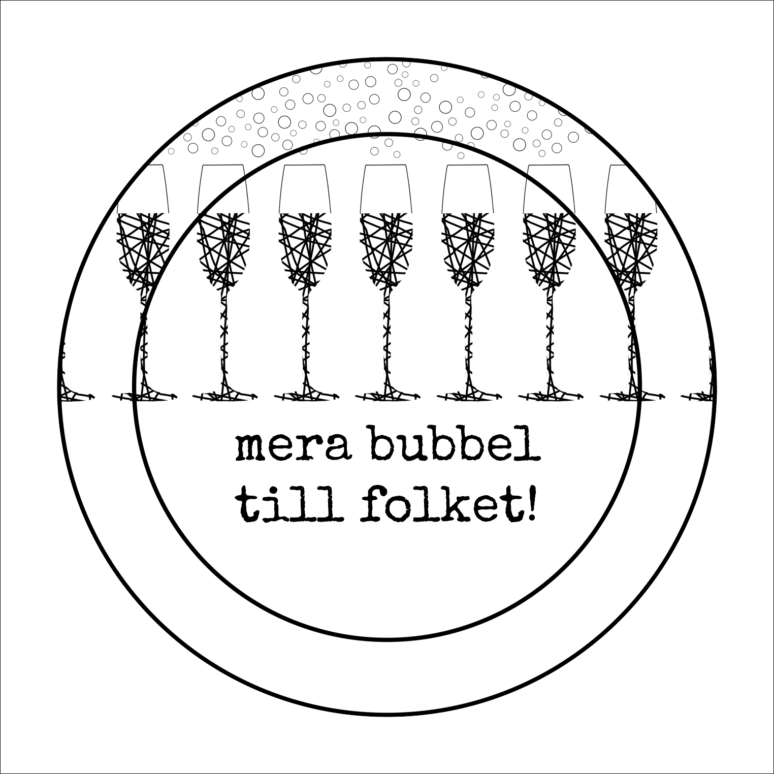 glasunderlägg/minibricka MERA BUBBEL 11 cm - 2