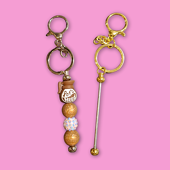 Pärlnyckelring -  Kaffekanna