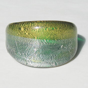 Moon Grön Guld-Silver Glasring