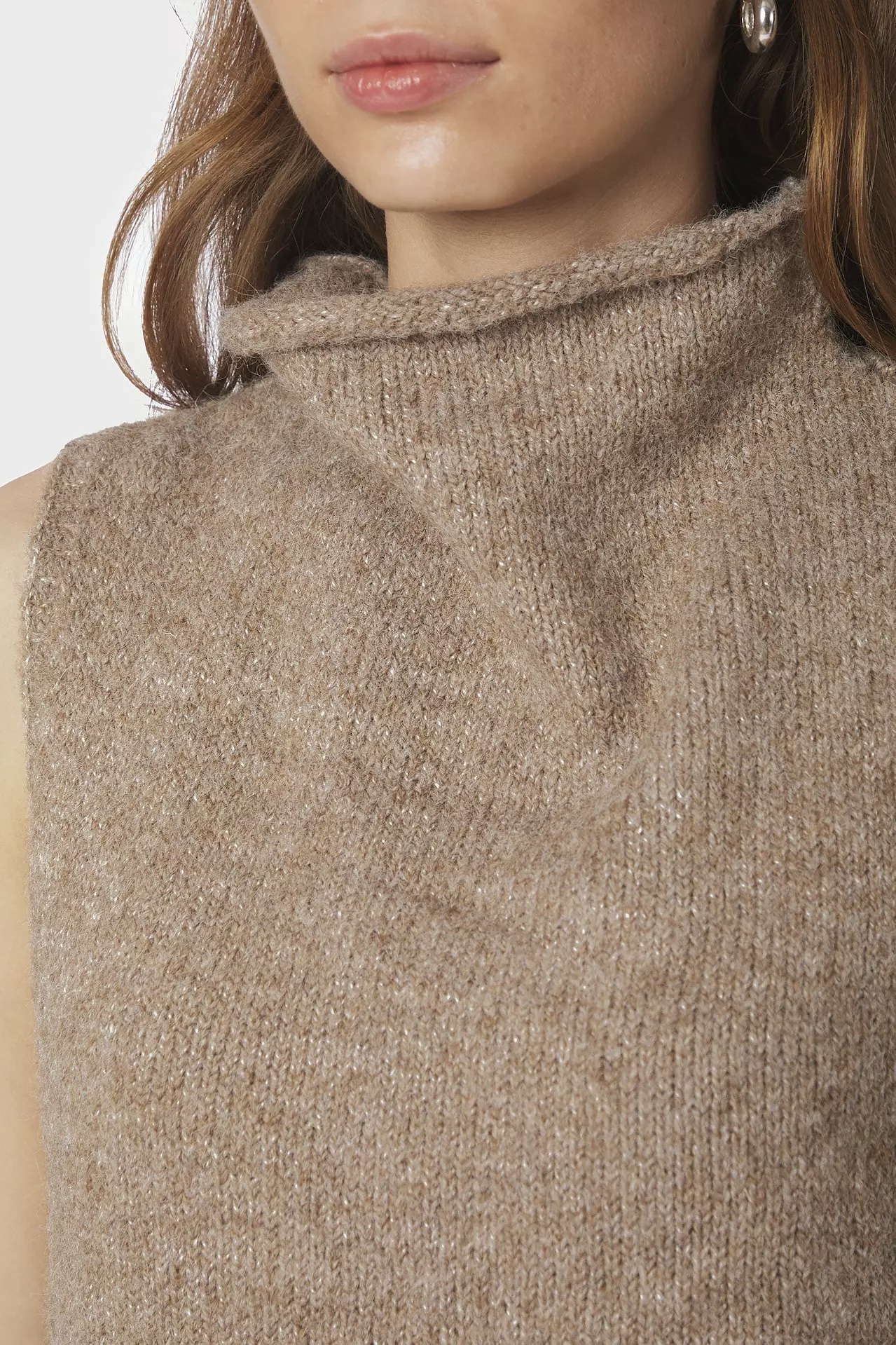 Neo Noir  - Odelia Knit Top Dark Sand - 4