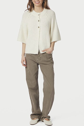 Neo Noir - Benuta Fluff  Knit Cardigan Off White