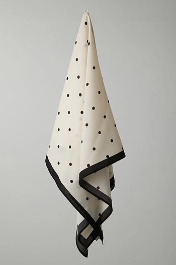 Neo Noir - Tamma Big Dot Scarf Off White