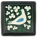 シルヴィア・レウショヴィウス  正方形  鳥の陶板   Wall Plaque   1970年代  18cm (2)