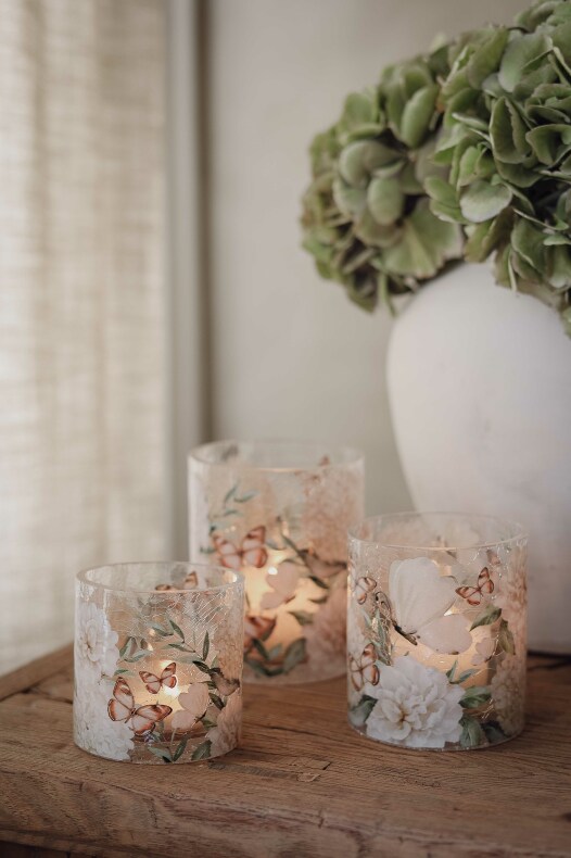 Majas Lyhty Hydrangea &amp; Perhoset Pieni - 3