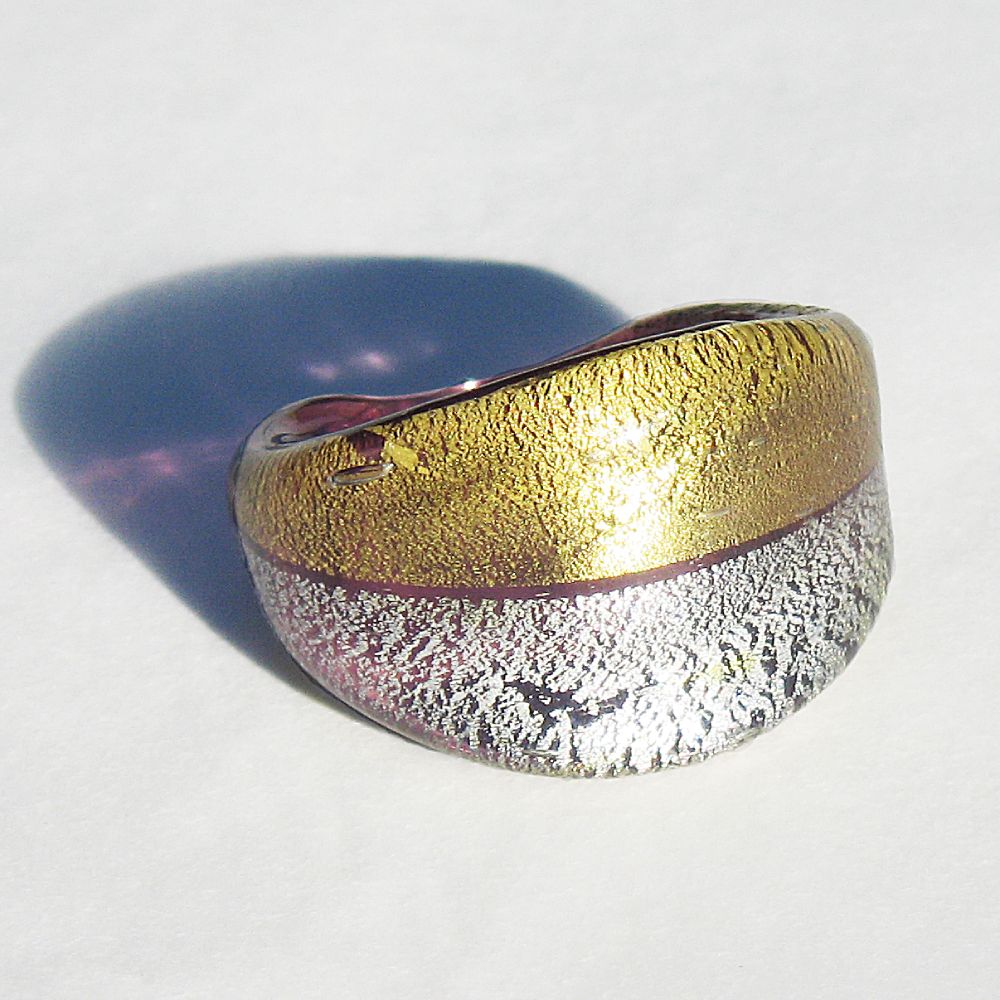 Moon Guld-Silver Glasring - 3