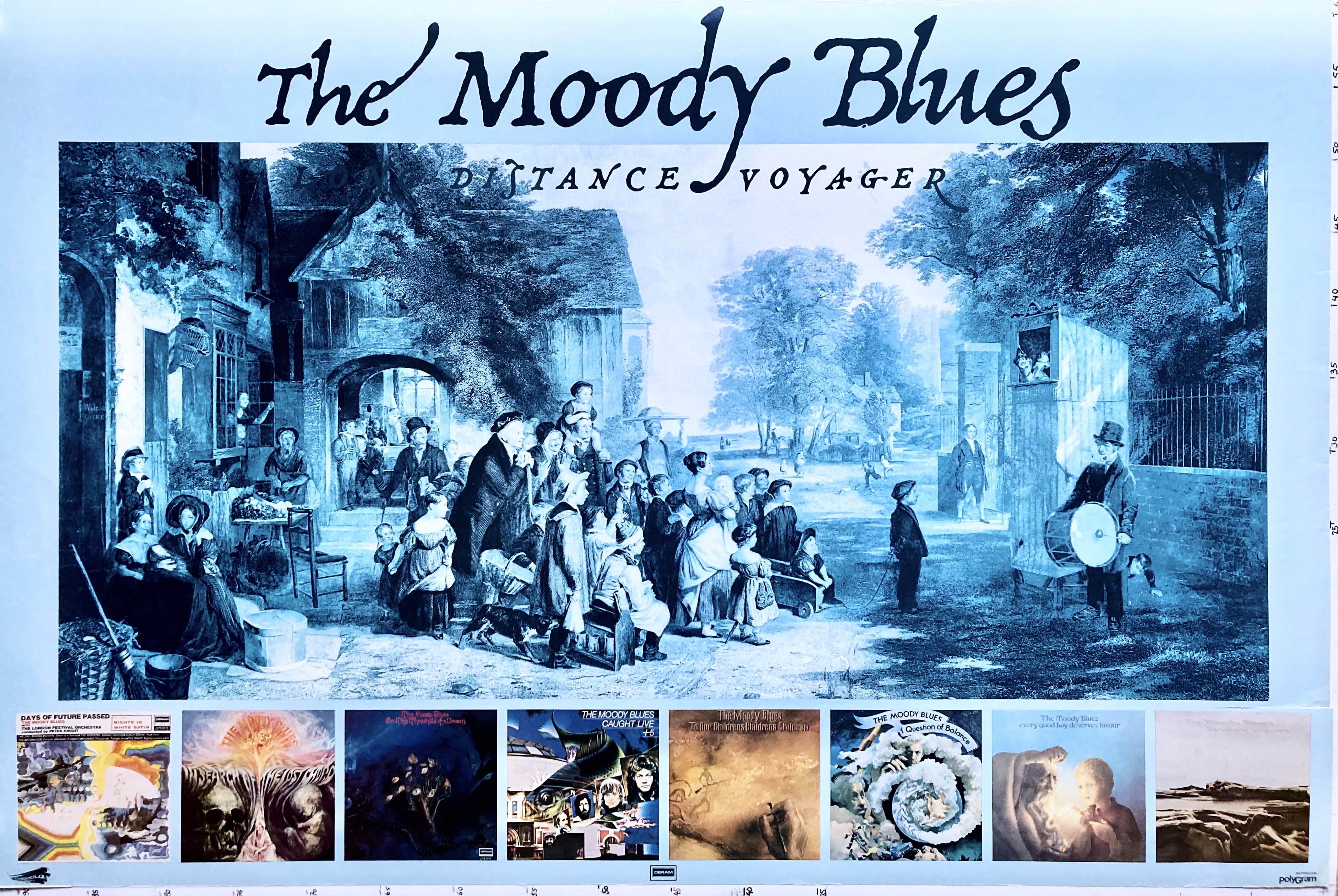 THE MOODY BLUES - Long Distance Voyager (1981) LP Promoaffisch - 2