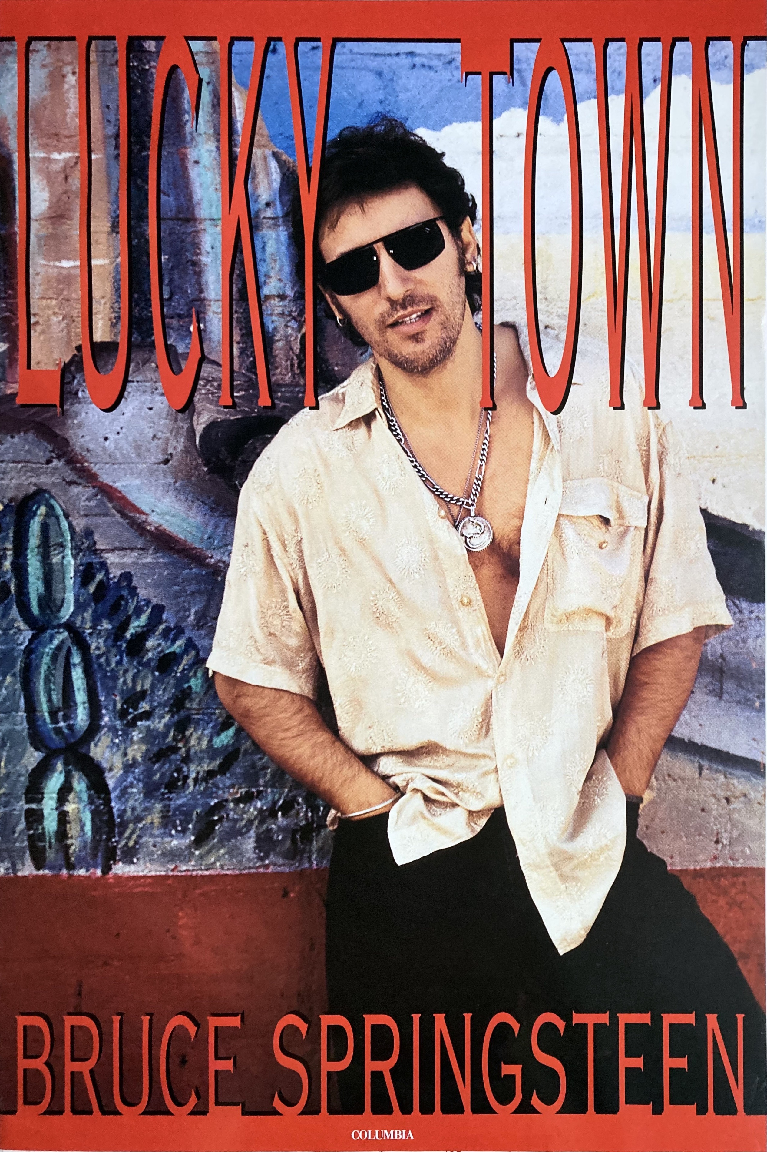 BRUCE SPRINGSTEEN - Lucky Town (1992) LP Promoaffisch - 2