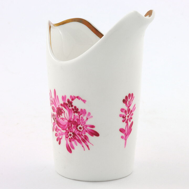 Stig Lindberg (1949) Creamer with Pink Flowers Decor 9 cm