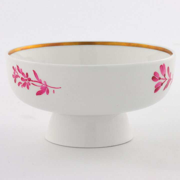 Stig Lindberg (1949) Sugar Bowl with Pink Flowers Decor 9 cm