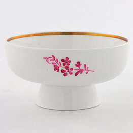 Stig Lindberg (1949) Sugar Bowl with Pink Flowers Decor 9 cm