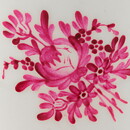 Stig Lindberg (1949) Sugar Bowl with Pink Flowers Decor 9 cm