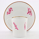 Stig Lindberg (1949) Coffee Cup with Pink Flowers Decor 7 cm  [Sample Images]
