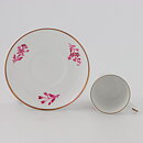 Stig Lindberg (1949) Coffee Cup with Pink Flowers Decor 7 cm  [Sample Images]