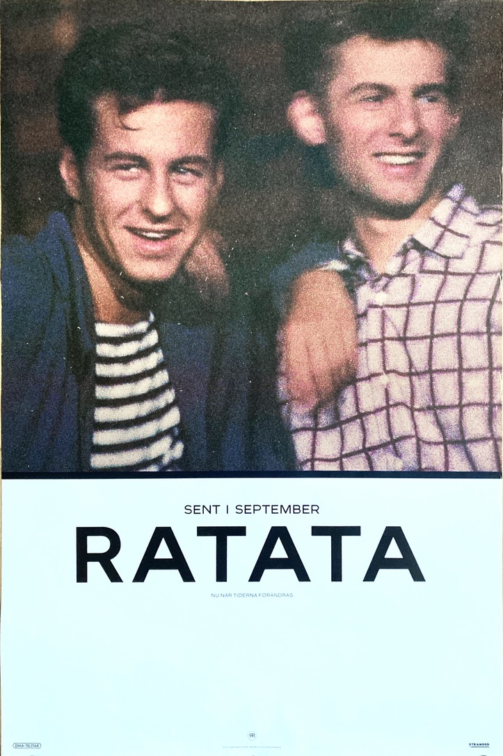RATATA - Sent i september (1985) LP Promo poster - 2