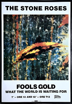 THE STONE ROSES - Fools Gold (1989) Promo poster