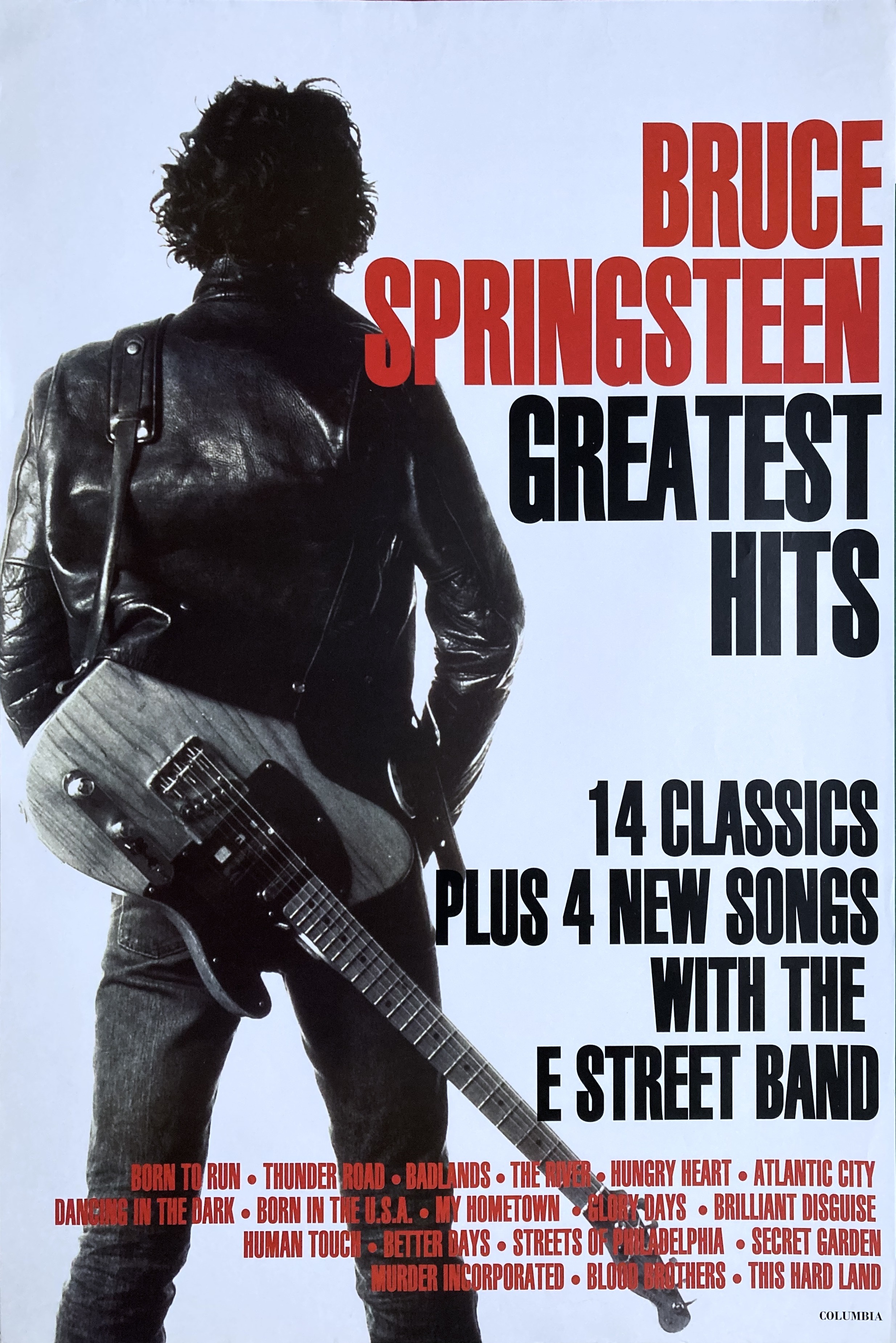 BRUCE SPRINGSTEEN - Greatest Hits (1995) LP Promo poster - 2