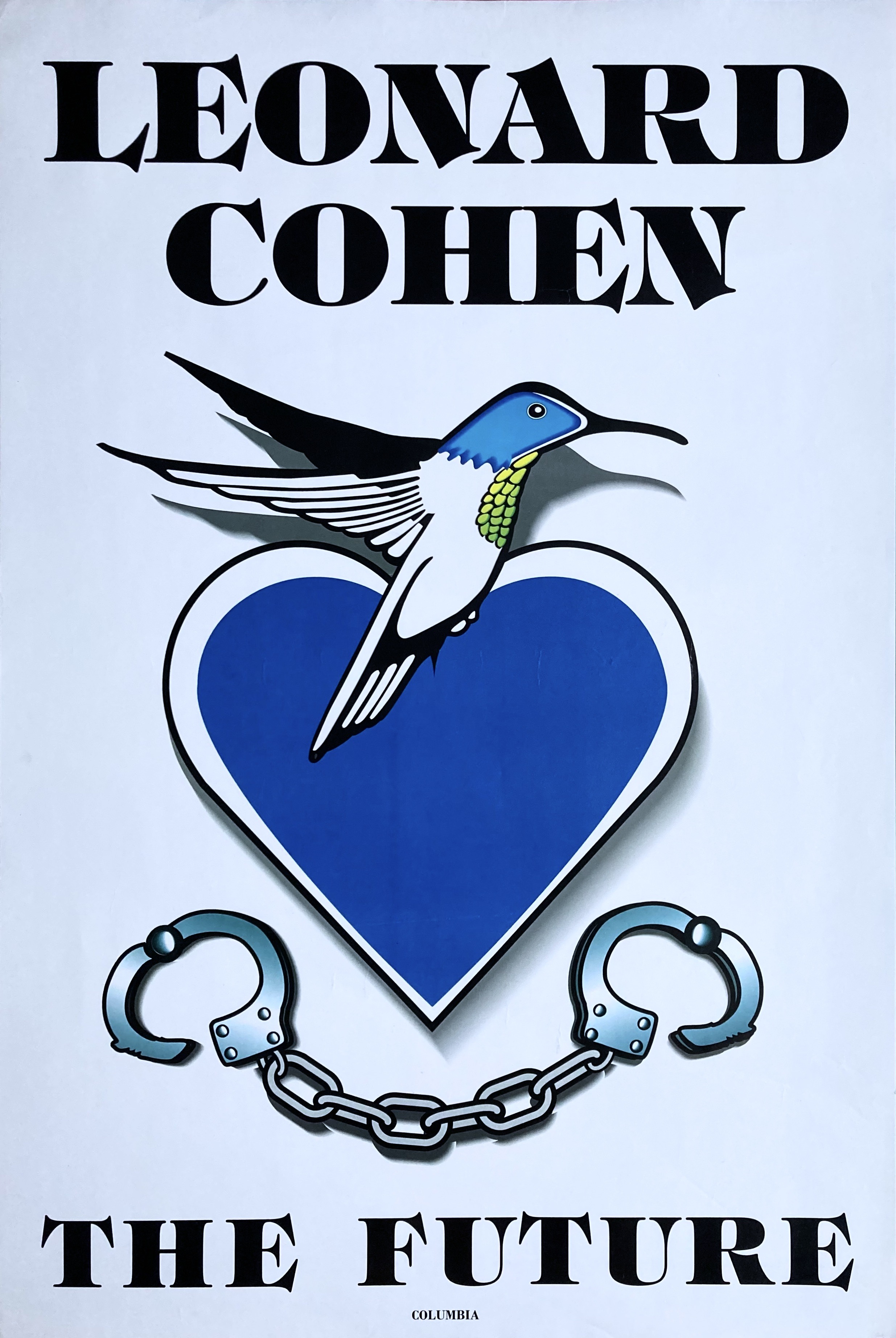 LEONARD COHEN - The Future (1992) LP Promo poster - 2