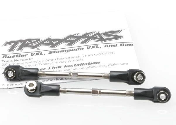 Traxxas Turnbuckle Styrstag Komplett 78mm Stål (2)