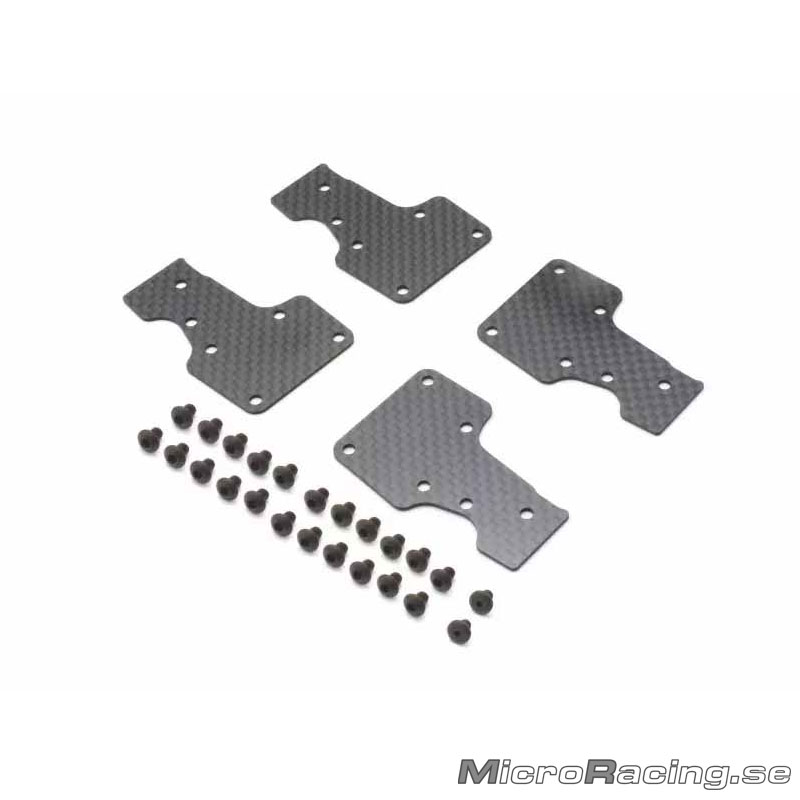 KYOSHO - Carbon Rear Lower Sus Plate, 4pcs